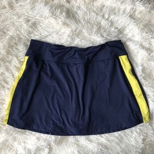 Fila Navy Yellow Tennis Skirt Size Medium